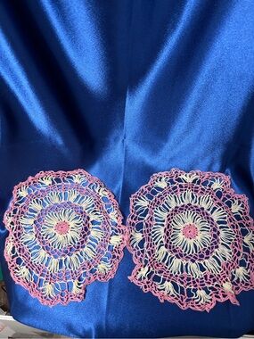Pink and Cream Crochet Doilies - Home Accents Decor
